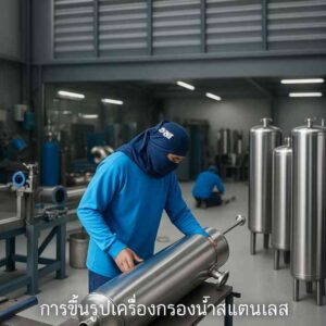 ถังกรองน้ำสแตนเลส ถังกรองน้ำประปาหมู่บ้าน